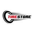 Tire shop logo design, tyre business branding, tyre logo shop