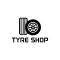 Tire shop logo design, tyre business branding, tyre logo shop