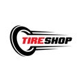 Tire shop logo design, tyre business branding, tyre logo shop