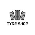 Tire shop logo design, tyre business branding, tyre logo shop