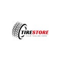 Tire store icon logo vector design