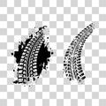 Tire track background Royalty Free Stock Photo