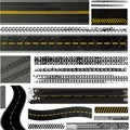 Tire track and road collection