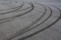 Tire tracks