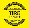 Tire tracks Royalty Free Stock Photo