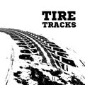 Tire tracks on white Royalty Free Stock Photo