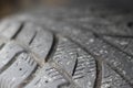 Tire tread close up Royalty Free Stock Photo