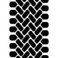 tire tread track seamless pattern, vector