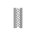 Tire vector icon illustration design template Royalty Free Stock Photo