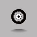 Tire and wheel