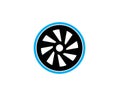 tire,wheels of automotive icon logo vectortemplate