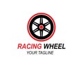 tire,wheels of automotive icon logo vectortemplate