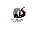 tire,wheels of automotive icon logo vectortemplate