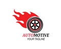 tire,wheels of automotive icon logo vectortemplate