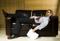 Tired businessman Royalty Free Stock Photo