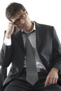 Tired/Depressed businessman Royalty Free Stock Photo