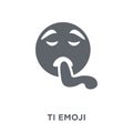 Tired emoji icon from Emoji collection. Royalty Free Stock Photo