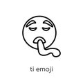 Tired emoji icon from Emoji collection. Royalty Free Stock Photo