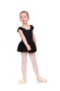 Tired little ballerina Royalty Free Stock Photo