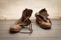 Old Leather Boots Royalty Free Stock Photo