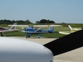 Tired old Cessna 150 Trainer. Royalty Free Stock Photo