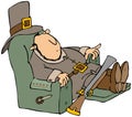 Tired Pilgrim In A Recliner