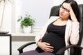 Tired pregnant woman Royalty Free Stock Photo