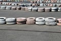 Tires on the autodrome