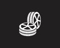 Tires icon and symbol vector template illustration Royalty Free Stock Photo