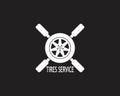 Tires icon and symbol vector template illustration Royalty Free Stock Photo