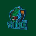 Tirex mascot logo design.
