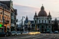 Tirgu-Mures downtown pinhole color Royalty Free Stock Photo