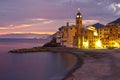 Tirrenian Sunset in Italy Royalty Free Stock Photo