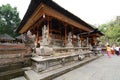 Altar in the inner yard. Tirta Empul. Tampaksiring. Gianyar regency. Bali. Indonesia