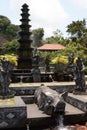 One of the fountains in Tirta Gangga water palace. Karangasem Regency. Bali. Indonesia Royalty Free Stock Photo