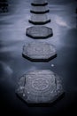 Tirta Gangga Water Palace stone walkway Royalty Free Stock Photo