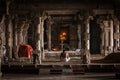 Indian brahmin (traditional Hindu society) priest praying in Hin