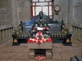 Statue from Sri Ramana Maharshi in the Ashram in Tiruvanamalai India Royalty Free Stock Photo