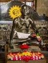 Statue of Ramana Maharshi in his ashram Royalty Free Stock Photo