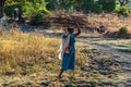 Tis Issat, Ethiopia - Feb 05, 2020: People living near the Blue Nile falls, Tis-Isat in Ethiopia, Africa