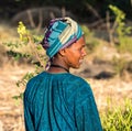 Tis Issat, Ethiopia - Feb 05, 2020: People living near the Blue Nile falls, Tis-Isat in Ethiopia, Africa