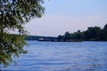 Tisa river and boat