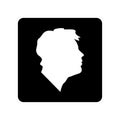 Default silhouette of profile picture portrait icon