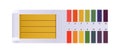 ph test pack, universal indicator papers for acidic and alkaline testing. Litmus paper testing kit. Royalty Free Stock Photo