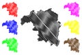Kaduna State map vector