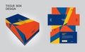 Tissue box Design polygon creative background, Box Mock up, 3d box, Product design, Packaging vector illustration, polygon Royalty Free Stock Photo