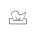 Tissue box icon Royalty Free Stock Photo