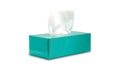 Tissue box mock up white tissue box blank label and no text for packaging