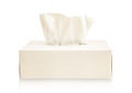 Tissue box mock up white tissue