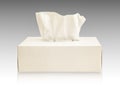 Tissue box mock up white tissue